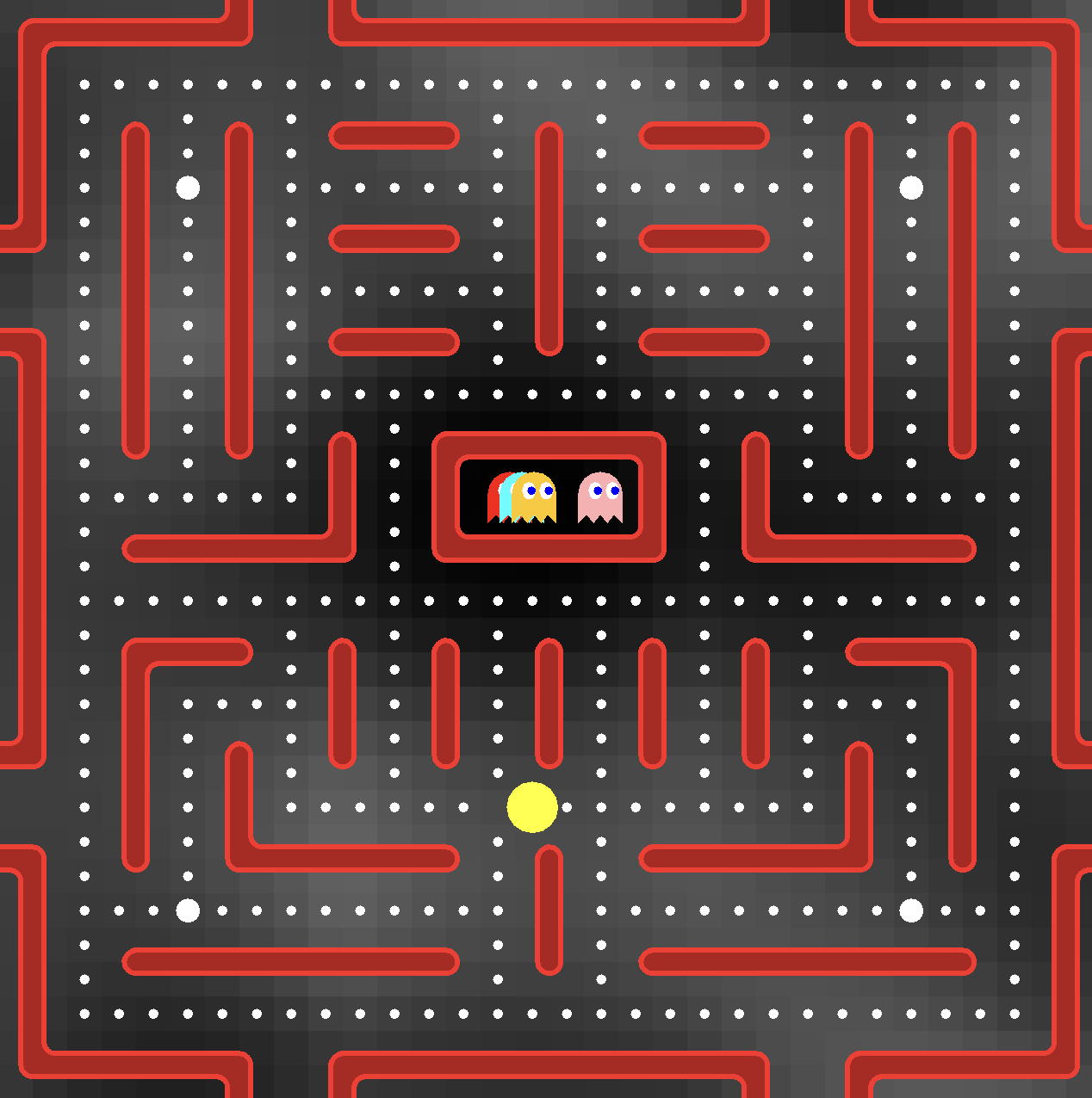 Initial state of a PacMann game